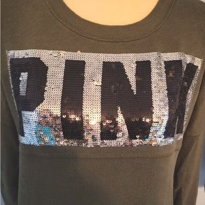 Victoria’s Secret PINK Sequin Long-sleeve Sequin Pullover *Bling Bling*